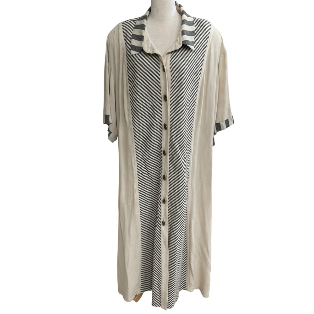 Spencer Alexis and he tags collar button down dress vintage made USA sz 22 VTG‎